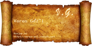 Veres Gál névjegykártya